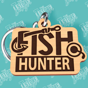 Intra απο ξύλο plywood  Χρώμα wenge 3mm-4mm πάχος - Μπρελόκ ψαρέματος | Fisherman Design |CNC Δίασταση 4x4 cm INTRAFABR-59254429