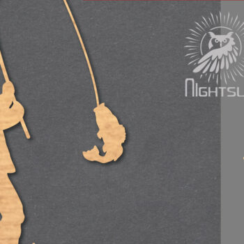 Intra απο ξύλο plywood  Χρώμα wenge 3mm-4mm πάχος - Διακόσμηση κοπής με λέιζερ ψαρέματος 1 Δίασταση 20x20 cm INTRAFABR-110407972 - Image 1