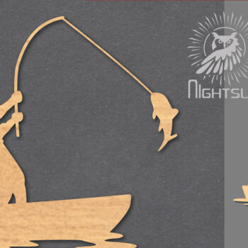 Intra απο ξύλο plywood  Χρώμα wenge 3mm-4mm πάχος - Διακόσμηση κοπής με λέιζερ ψαρέματος 4 Δίασταση 20x20 cm INTRAFABR-112209052 - Image 1