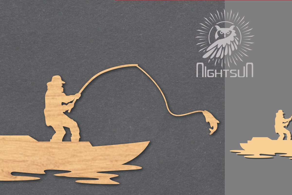 Intra απο ξύλο plywood  Χρώμα wenge 3mm-4mm πάχος - Διακόσμηση κοπής με λέιζερ ψαρέματος 6 Δίασταση 20x20 cm INTRAFABR-102186030