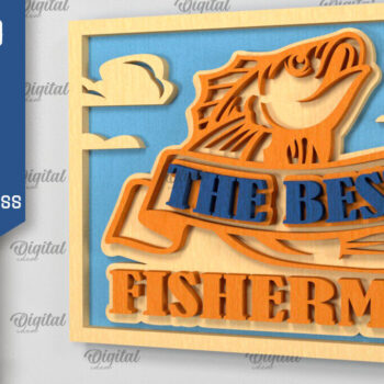 Intra απο ξύλο plywood  Χρώμα wenge 3mm-4mm πάχος - με λέιζερ με στρώσεις ψαρέματος Δίασταση 30x20 cm INTRAFABR-119257379 - Image 1