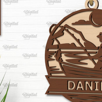 Intra απο ξύλο plywood  Χρώμα wenge 3mm-4mm πάχος - Διακοσμητικά ψαρέματος Δέσμη κοπής με λέιζερ Δίασταση 6x6 cm INTRAFABR-113587344 - Image 3