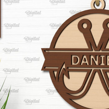 Intra απο ξύλο plywood  Χρώμα wenge 3mm-4mm πάχος - Διακοσμητικά ψαρέματος Δέσμη κοπής με λέιζερ Δίασταση 6x6 cm INTRAFABR-113587344 - Image 7