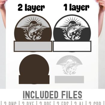 Intra απο ξύλο plywood  Χρώμα wenge 3mm-4mm πάχος - Πρότυπο κοπής με λέιζερ σημάδι ψαρέματος Δίασταση 20x20 cm INTRAFABR-102186082 - Image 2