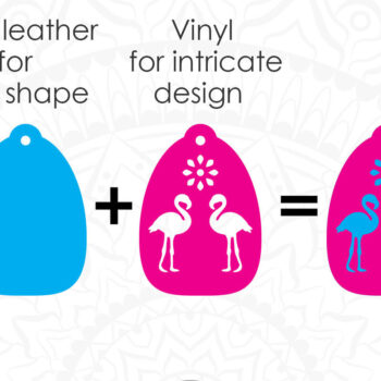 Intra απο ξύλο plywood Χρώμα wenge 3mm-4mm πάχος - Flamingo Earrings , Flamingo Jewelry Δίασταση 3x3 cm INTRAFABR-95575487 - Image 2