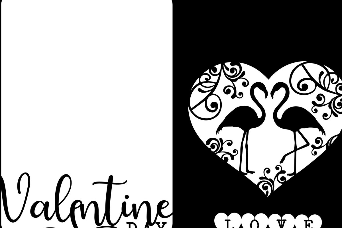 Intra απο ξύλο plywood  Χρώμα wenge 3mm-4mm πάχος - Flamingo Love Κορνίζα Αγίου Βαλεντίνου Δίασταση 4x4 cm INTRAFABR-68365630