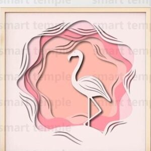 Intra απο ξύλο plywood  Χρώμα wenge 3mm-4mm πάχος - Εκτυπώσιμα κομμένα αρχεία Flamingo Memorial Δίασταση 30x20 cm INTRAFABR-119257477