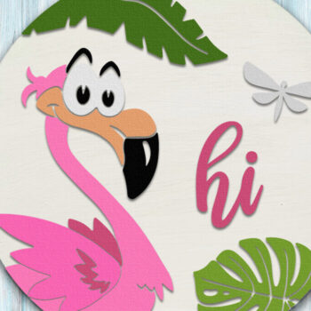 Intra απο ξύλο plywood  Χρώμα wenge 3mm-4mm πάχος - Flamingo , κομμένο καλοκαιρινής πινακίδας πόρτας Δίασταση 30x20 cm INTRAFABR-96131449 - Image 2