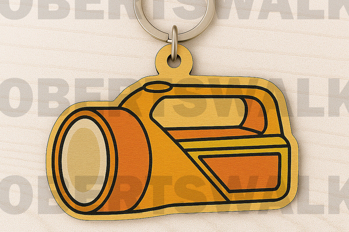 Intra απο ξύλο plywood  Χρώμα wenge 3mm-4mm πάχος - Keychain φακού Δίασταση 4x4 cm INTRAFABR-102186162