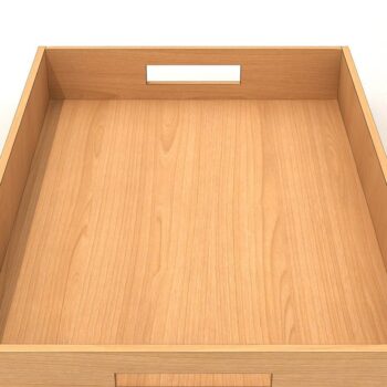 Intra απο ξύλο plywood  Χρώμα wenge 3mm-4mm πάχος - Επίπεδος δίσκος , Κοπές λέιζερ σε δίσκο ξύλου Δίασταση 30x20 cm INTRAFABR-96131496 - Image 3