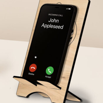 Intra απο ξύλο plywood Χρώμα wenge 3mm-4mm πάχος - Fleur-de-lis Letter Q Holder Phone Δίασταση 20x20 cm INTRAFABR-112032967 - Image 3