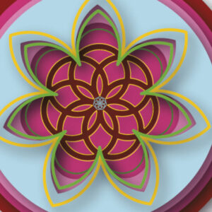 Intra απο ξύλο plywood  Χρώμα wenge 3mm-4mm πάχος - Λουλούδι Λωτού Δίασταση 30x30 cm INTRAFABR-114699986