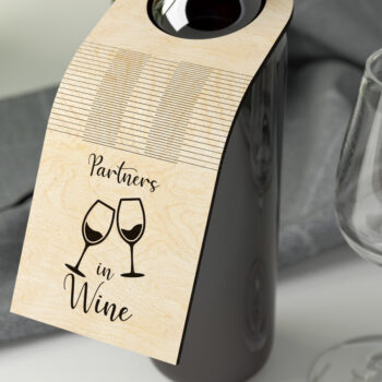 Intra απο ξύλο plywood  Χρώμα wenge 3mm-4mm πάχος - Ετικέτα δώρου με εύκαμπτο μπουκάλι Δίασταση 40x50 cm INTRAFABR-68366116 - Image 3