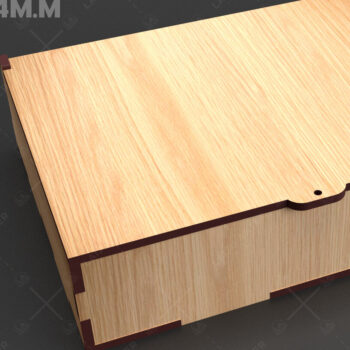 Intra απο ξύλο plywood  Χρώμα wenge 3mm-4mm πάχος - Flip Box, Καπάκια 04 Δίασταση 30x20 cm INTRAFABR-105557403 - Image 1