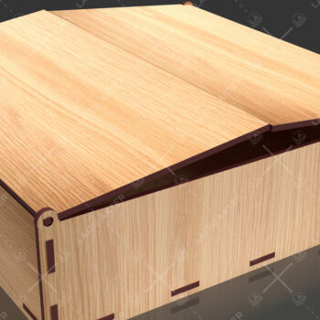 Intra απο ξύλο plywood  Χρώμα wenge 3mm-4mm πάχος - Flip Box, Καπάκια 05 Δίασταση 30x20 cm INTRAFABR-96140148 - Image 2