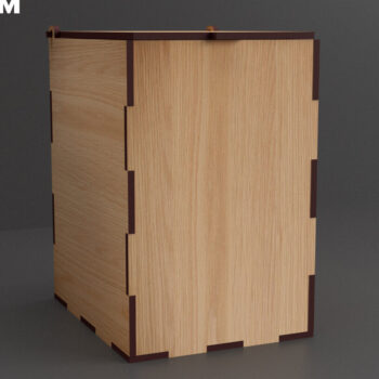 Intra απο ξύλο plywood  Χρώμα wenge 3mm-4mm πάχος - Flip Box, Καπάκια 10 Δίασταση 30x20 cm INTRAFABR-57265682 - Image 1