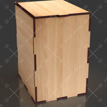 Intra απο ξύλο plywood  Χρώμα wenge 3mm-4mm πάχος - Flip Box, Καπάκια 10 Δίασταση 30x20 cm INTRAFABR-57265682 - Image 2
