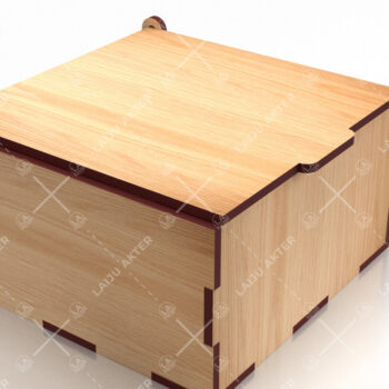 Intra απο ξύλο plywood  Χρώμα wenge 3mm-4mm πάχος - Flip Box, Καπάκια 12 Δίασταση 30x20 cm INTRAFABR-68366301 - Image 2