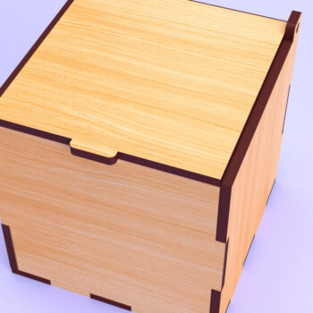 Intra απο ξύλο plywood Χρώμα wenge 3mm-4mm πάχος - Flip Box, Καπάκια 13 Δίασταση 30x20 cm INTRAFABR-115303981 - Image 2