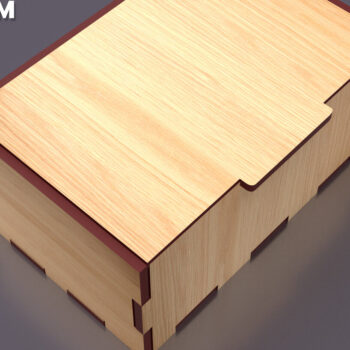 Intra απο ξύλο plywood  Χρώμα wenge 3mm-4mm πάχος - Flip Box, Καπάκια 16 Δίασταση 30x20 cm INTRAFABR-112776180 - Image 1