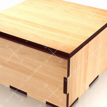 Intra απο ξύλο plywood  Χρώμα wenge 3mm-4mm πάχος - Flip Box, Καπάκια 19 Δίασταση 30x20 cm INTRAFABR-119335455 - Image 2