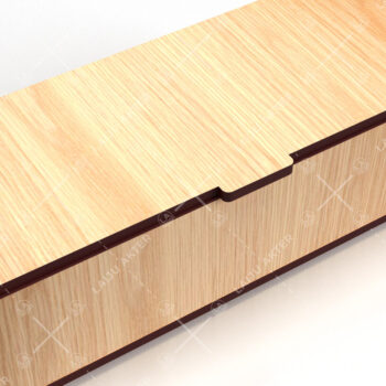 Intra απο ξύλο plywood  Χρώμα wenge 3mm-4mm πάχος - Flip Box, Καπάκια 20 Δίασταση 30x20 cm INTRAFABR-96140168 - Image 2