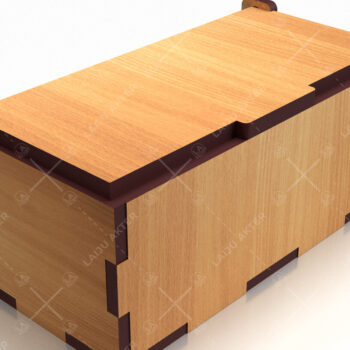 Intra απο ξύλο plywood  Χρώμα wenge 3mm-4mm πάχος - Flip Box, Καπάκια 21 Δίασταση 30x20 cm INTRAFABR-122554392 - Image 2