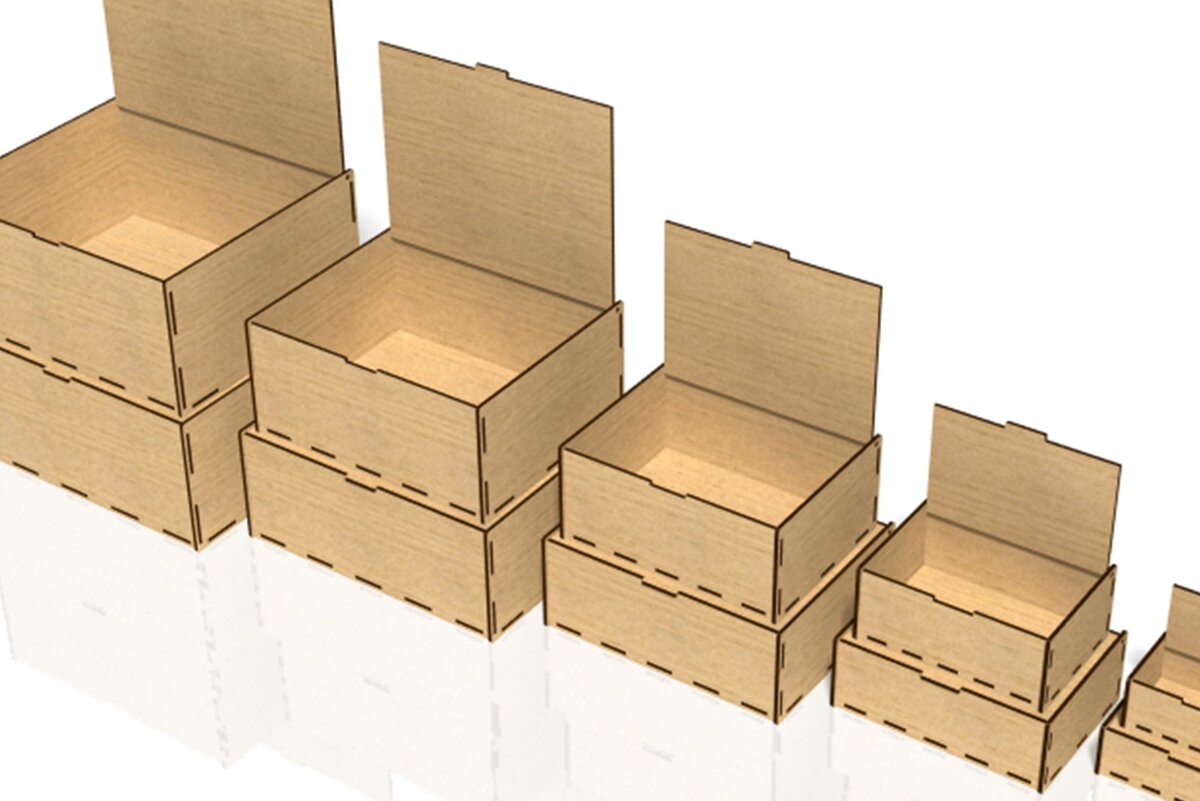 Intra απο ξύλο plywood  Χρώμα wenge 3mm-4mm πάχος - Αναποδογυρισμένο κουτί, Δίασταση 20x20 cm INTRAFABR-113608873