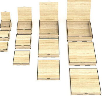 Intra απο ξύλο plywood  Χρώμα wenge 3mm-4mm πάχος - Αναποδογυρίστε τα κιβώτια καπακιού κοπής με λέιζερ Δίασταση 30x20 cm INTRAFABR-96140209 - Image 2