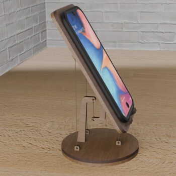 Intra απο ξύλο plywood  Χρώμα wenge 3mm-4mm πάχος - με λέιζερ με πλωτή βάση τηλεφώνου Δίασταση 30x20 cm INTRAFABR-95647140 - Image 1