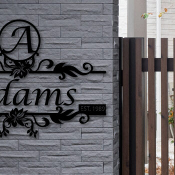 Intra απο ξύλο plywood  Χρώμα wenge 3mm-4mm πάχος - Floral a-Z Split Monogram Bundle Δίασταση 40x50 cm INTRAFABR-112234094 - Image 4