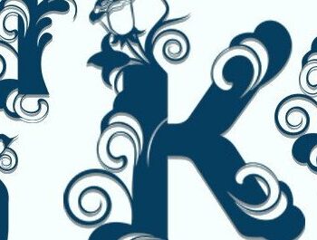 Intra απο ξύλο plywood  Χρώμα wenge 3mm-4mm πάχος - Floral Alphabet Δίασταση 30x20 cm INTRAFABR-116865140 - Image 1