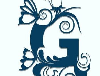 Intra απο ξύλο plywood  Χρώμα wenge 3mm-4mm πάχος - Floral Alphabet Δίασταση 30x20 cm INTRAFABR-96140226 - Image 4