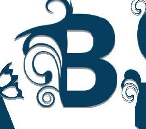 Intra απο ξύλο plywood  Χρώμα wenge 3mm-4mm πάχος - Floral Alphabet Δίασταση 30x20 cm INTRAFABR-122554502