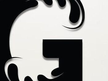 Intra απο ξύλο plywood Χρώμα wenge 3mm-4mm πάχος - Floral Alphabet , Γράμμα G Δίασταση 30x20 cm INTRAFABR-118430314 - Image 1