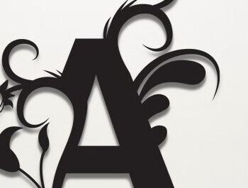 Intra απο ξύλο plywood  Χρώμα wenge 3mm-4mm πάχος - Floral Alphabet Δίασταση 30x20 cm INTRAFABR-95647354 - Image 3