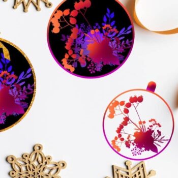 Intra απο ξύλο plywood Χρώμα wenge 3mm-4mm πάχος - Floral Μπάλες Χριστουγέννων Γάμος γενεθλίων Δίασταση 2048x2048 cm INTRAFABR-119368981 - Image 3