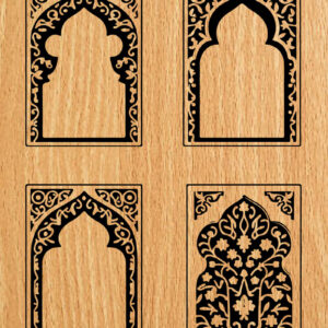 Intra απο ξύλο plywood  Χρώμα wenge 3mm-4mm πάχος - λέιζερ σελιδοδεικτών Floral Δίασταση 4x4 cm INTRAFABR-105558017