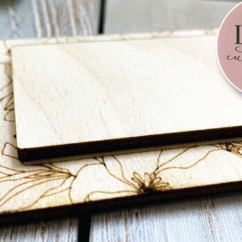 Intra απο ξύλο plywood Χρώμα wenge 3mm-4mm πάχος - Floral Border Sign Laser Δίασταση 6x6 cm INTRAFABR-107720683 - Image 4