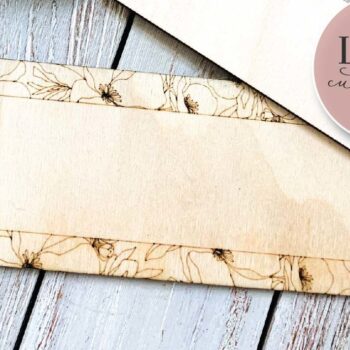 Intra απο ξύλο plywood Χρώμα wenge 3mm-4mm πάχος - Floral Border Sign Laser Δίασταση 6x6 cm INTRAFABR-107720683 - Image 5