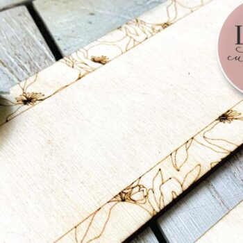 Intra απο ξύλο plywood Χρώμα wenge 3mm-4mm πάχος - Floral Border Sign Laser Δίασταση 6x6 cm INTRAFABR-107720683 - Image 6