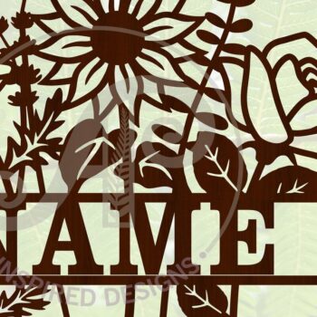 Intra απο ξύλο plywood  Χρώμα wenge 3mm-4mm πάχος - Ανθοδέσμη λουλουδιών Σήμα ονόματος Cut Δίασταση 30x20 cm INTRAFABR-36209329 - Image 1