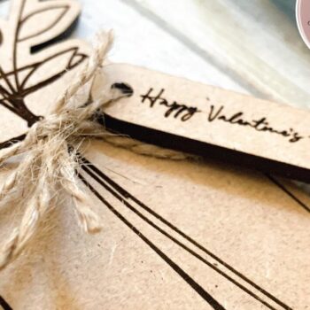 Intra απο ξύλο plywood  Χρώμα wenge 3mm-4mm πάχος - Ανθοδέσμη Δίασταση 20x20 cm INTRAFABR-36209448 - Image 3