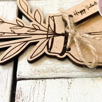 Intra απο ξύλο plywood  Χρώμα wenge 3mm-4mm πάχος - Ανθοδέσμη Δίασταση 20x20 cm INTRAFABR-36209448 - Image 5