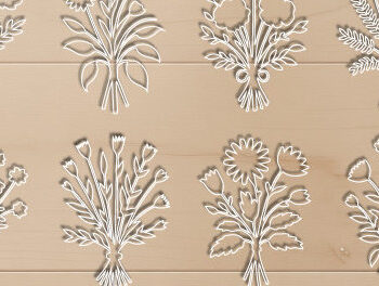 Intra απο ξύλο plywood  Χρώμα wenge 3mm-4mm πάχος - Floral Bouquet Cut Mega Bundle 1612 Δίασταση 20x20 cm INTRAFABR-43409876 - Image 2