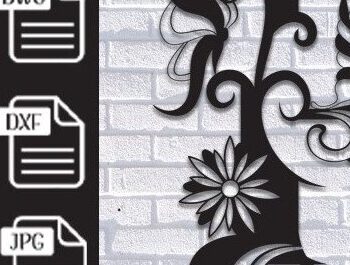 Intra απο ξύλο plywood  Χρώμα wenge 3mm-4mm πάχος - Πακέτο floral Butterfly Alphabet a έως Z Δίασταση 30x20 cm INTRAFABR-102420279 - Image 6