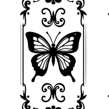 Intra απο ξύλο plywood Χρώμα wenge 3mm-4mm πάχος - Floral Πλαίσιο Πεταλούδας Σετ Δίασταση 4x4 cm INTRAFABR-111730116 - Image 7