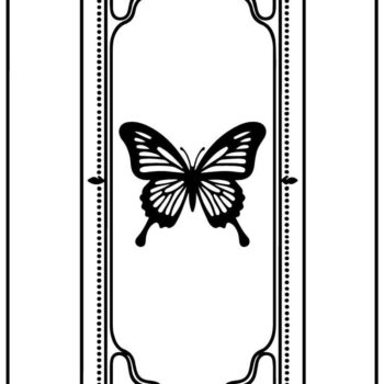 Intra απο ξύλο plywood  Χρώμα wenge 3mm-4mm πάχος - Floral Butterfly Laser σελιδοδείκτη Σετ Δίασταση 30x30 cm INTRAFABR-114576204 - Image 4
