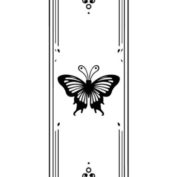 Intra απο ξύλο plywood  Χρώμα wenge 3mm-4mm πάχος - Floral Butterfly Laser σελιδοδείκτη Σετ Δίασταση 30x30 cm INTRAFABR-114576204 - Image 5