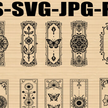 Intra απο ξύλο plywood  Χρώμα wenge 3mm-4mm πάχος - Floral Butterfly Laser σελιδοδείκτη Σετ Δίασταση 4x4 cm INTRAFABR-68368152 - Image 1